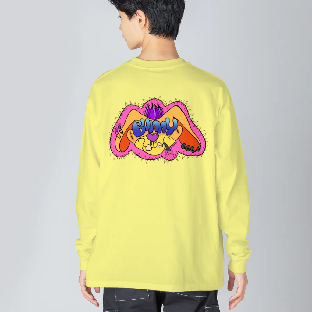 PUNiMALS by SHIGEGEのPUNiMALSうさちゃん Big Long Sleeve T-Shirt