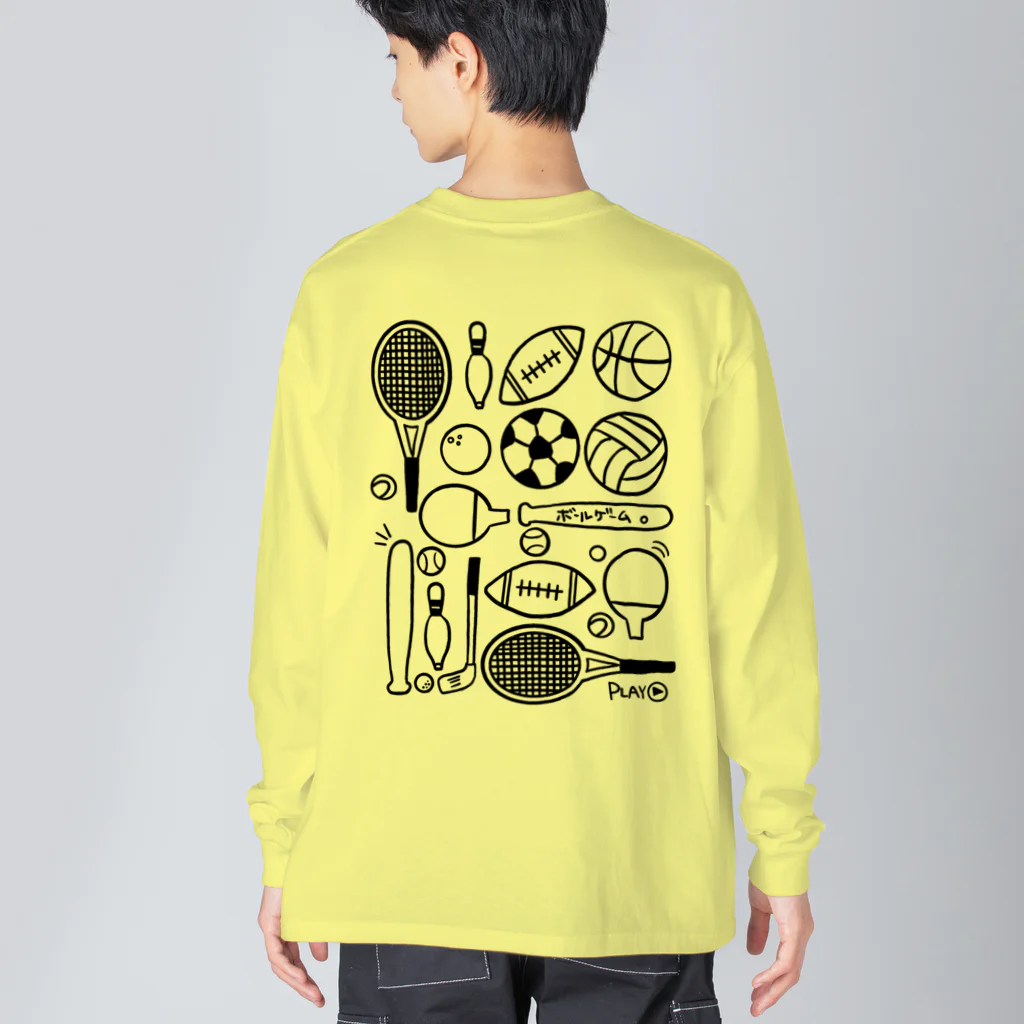 おはる屋さんのいろいろ球技（ボールゲーム） Big Long Sleeve T-Shirt