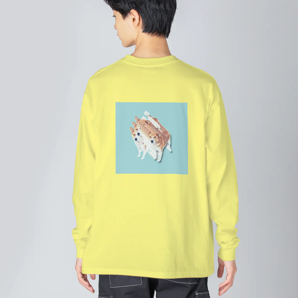 ヒ ナ コ ナ ヒのいぬやす Big Long Sleeve T-Shirt