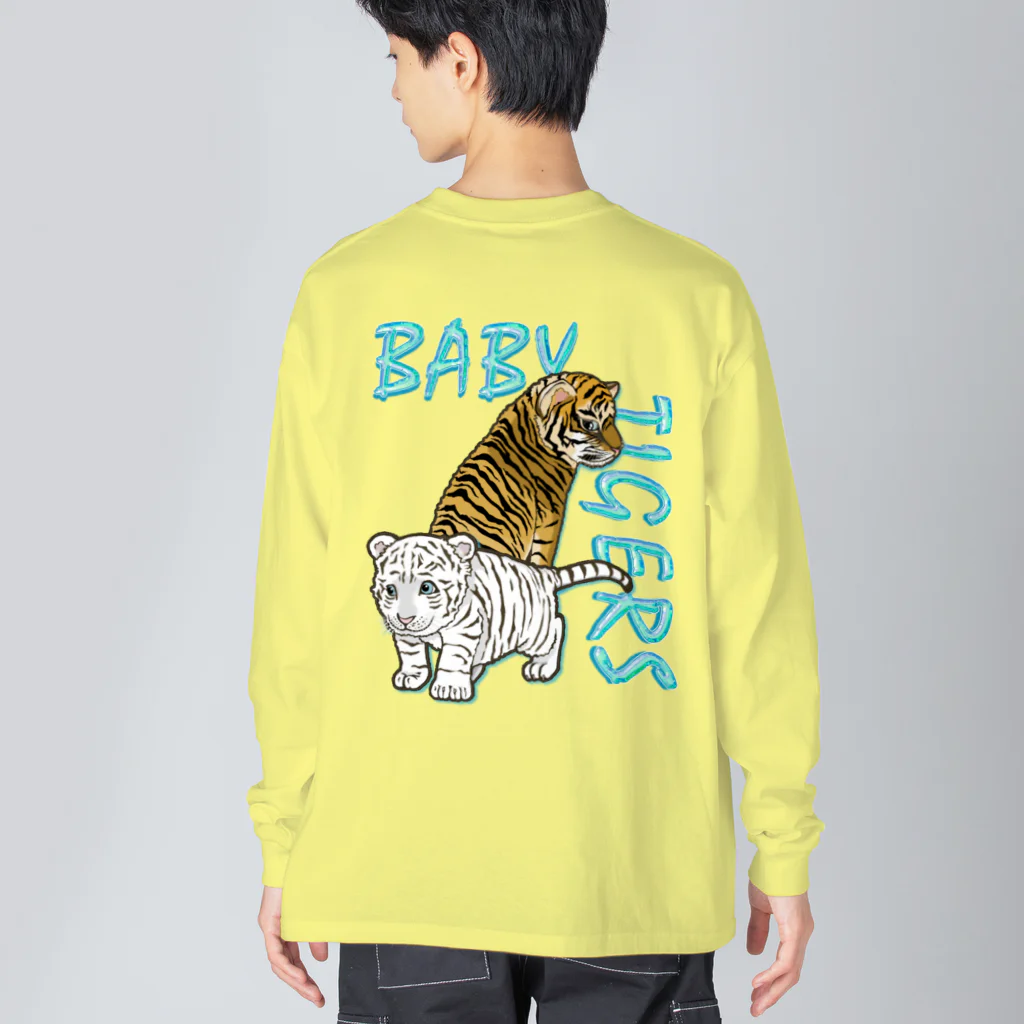 LalaHangeulのBABY TIGERS　バックプリント ビッグシルエットロングスリーブTシャツ