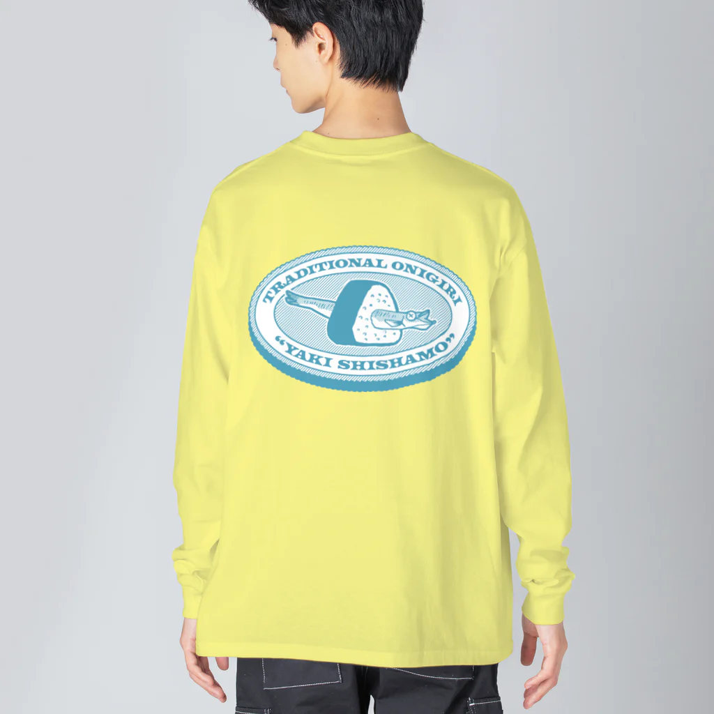 北風のゼリーの半生ししゃもおにぎり（ブルースカイ） Big Long Sleeve T-Shirt