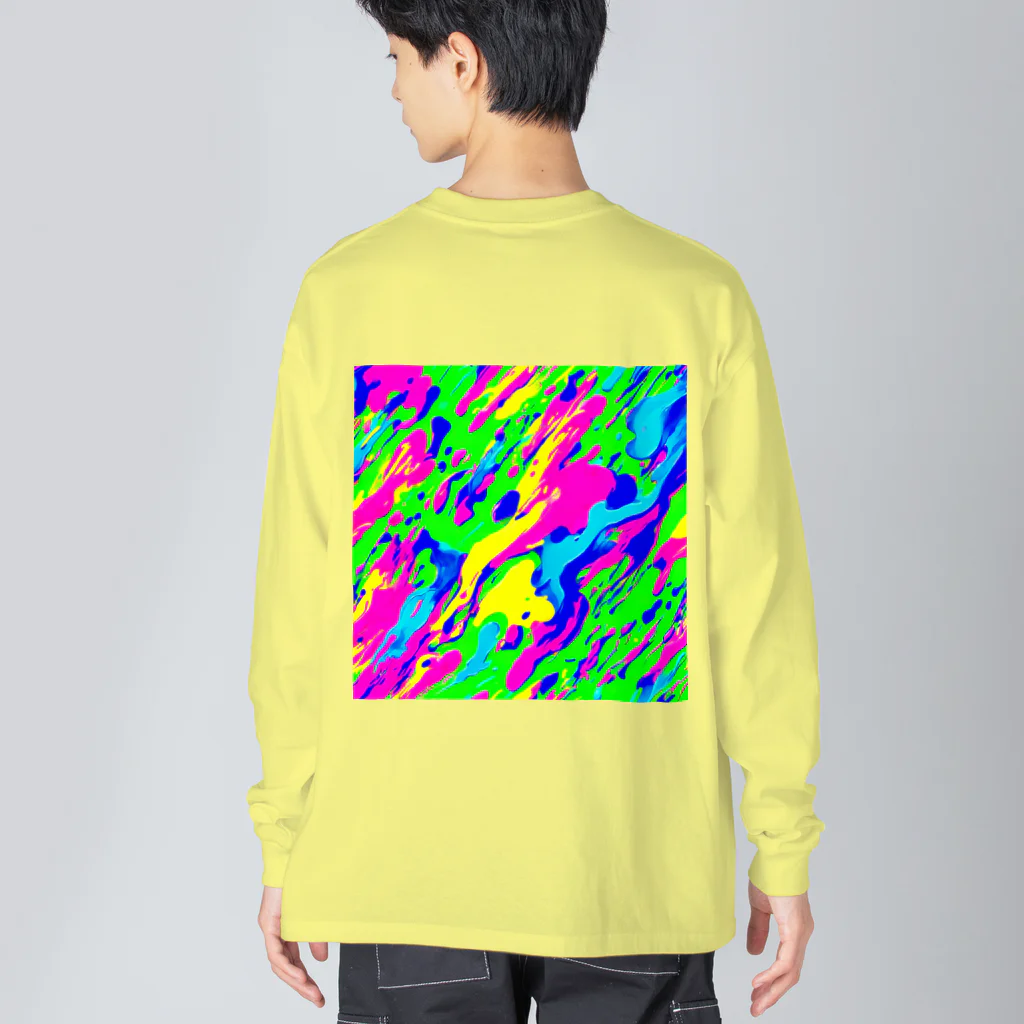 NeonLeakのペンキちゃん8 Big Long Sleeve T-Shirt