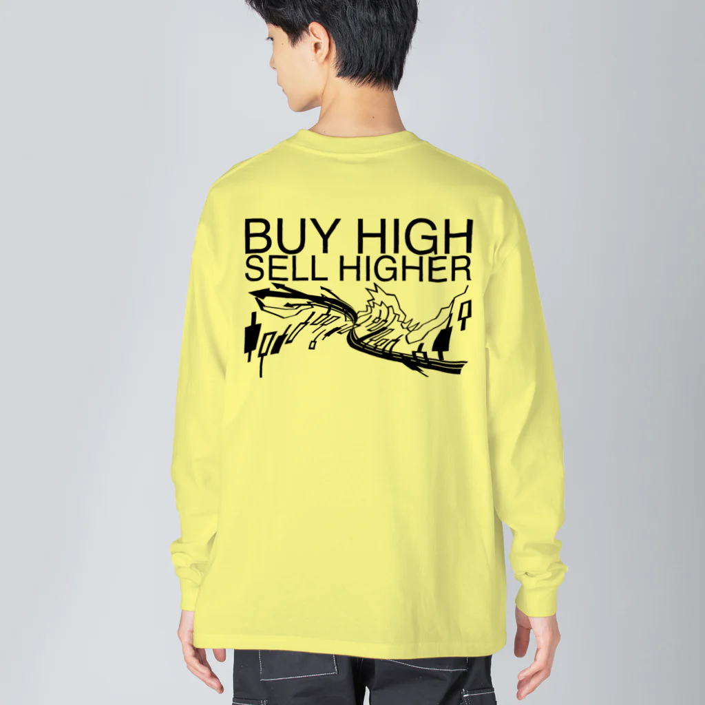 AURA_HYSTERICAのBuy high, sell higher ビッグシルエットロングスリーブTシャツ