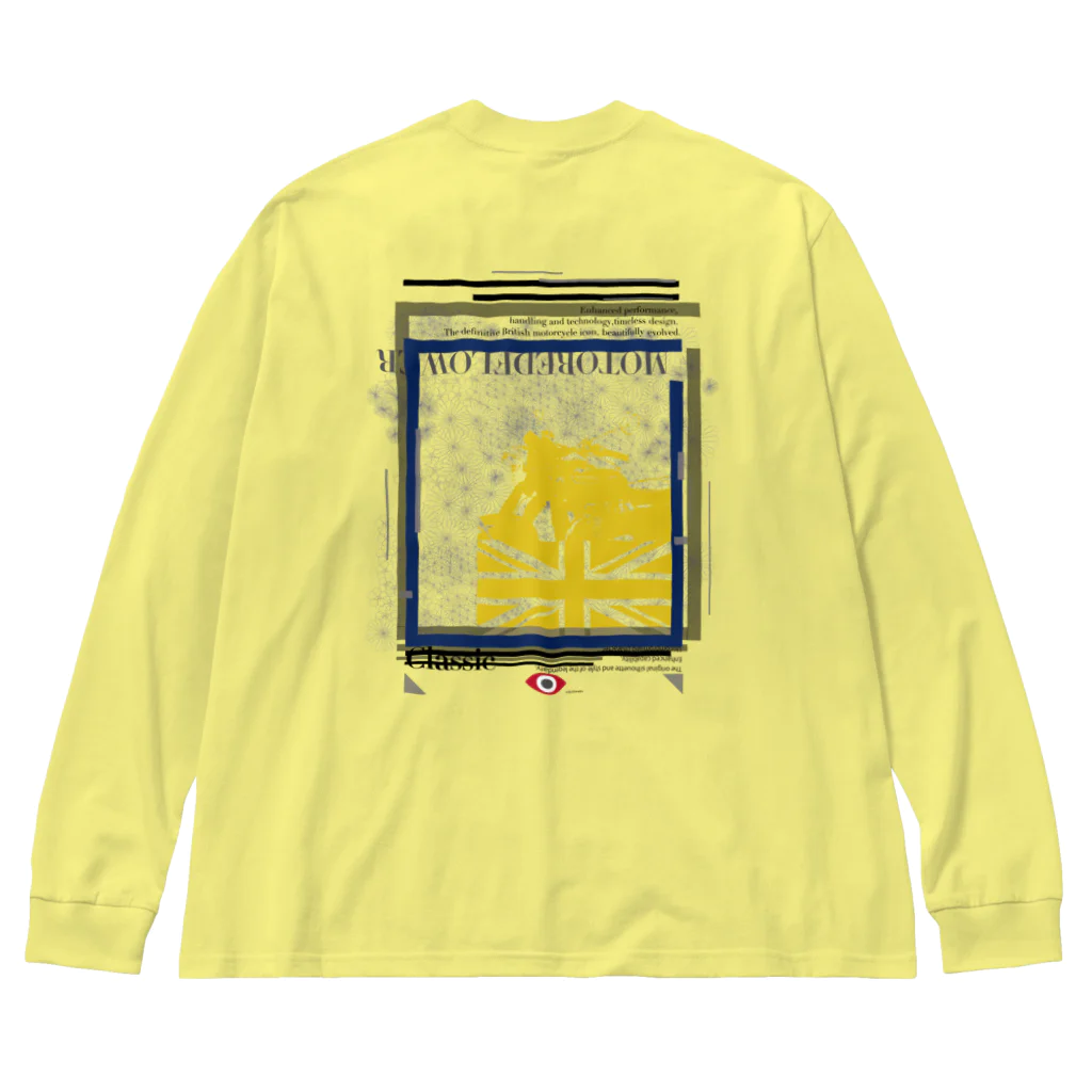 SOKICHISAITOのMORTORED WIRE FLOWER #backprint #yellowrogo  ビッグシルエットロングスリーブTシャツ