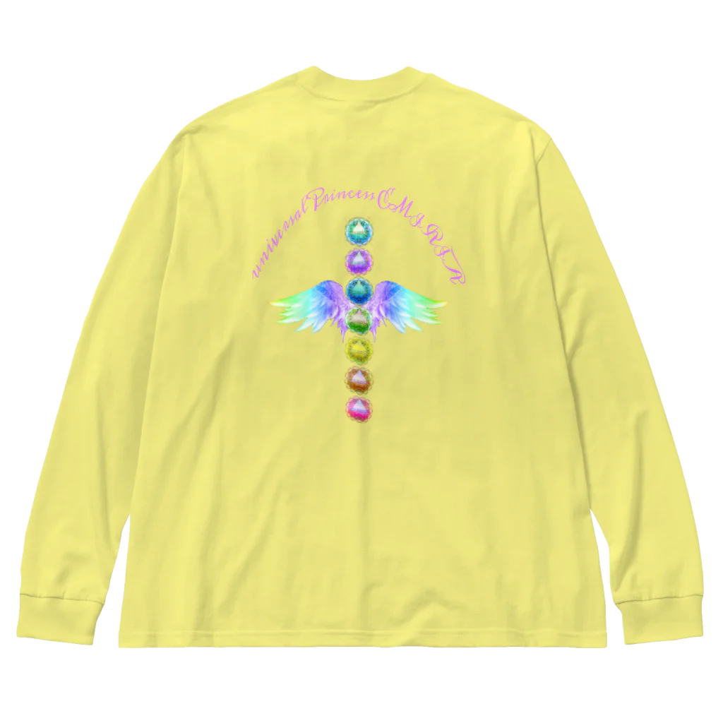 💖宇宙整体♪🌈♪こころからだチャンネル♪💖の陰陽がメビウスする。 ビッグシルエットロングスリーブTシャツ