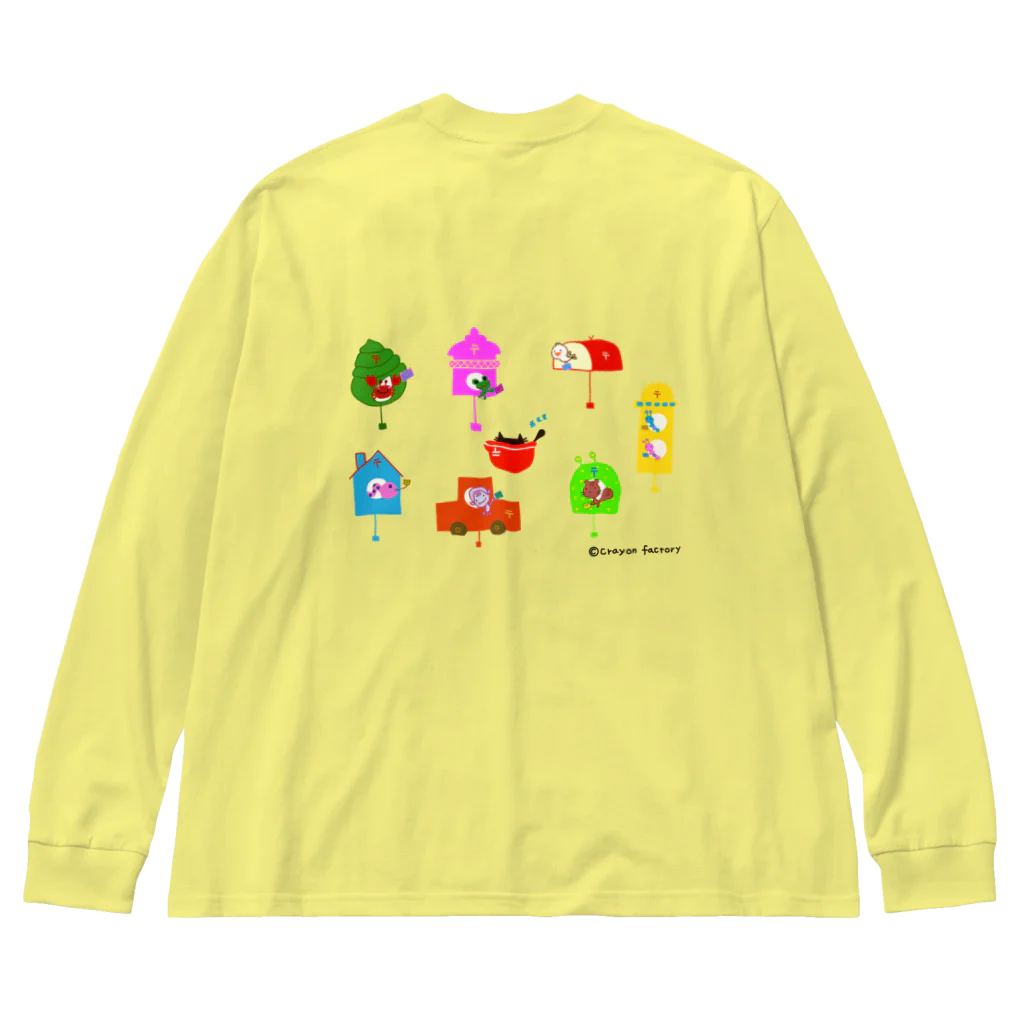 クレヨン工房のネコの郵便屋さん！ Big Long Sleeve T-Shirt