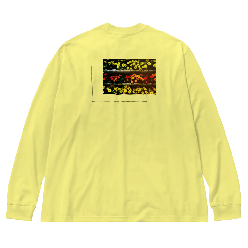 Platanus.21のcuriosity　× flower Big Long Sleeve T-Shirt