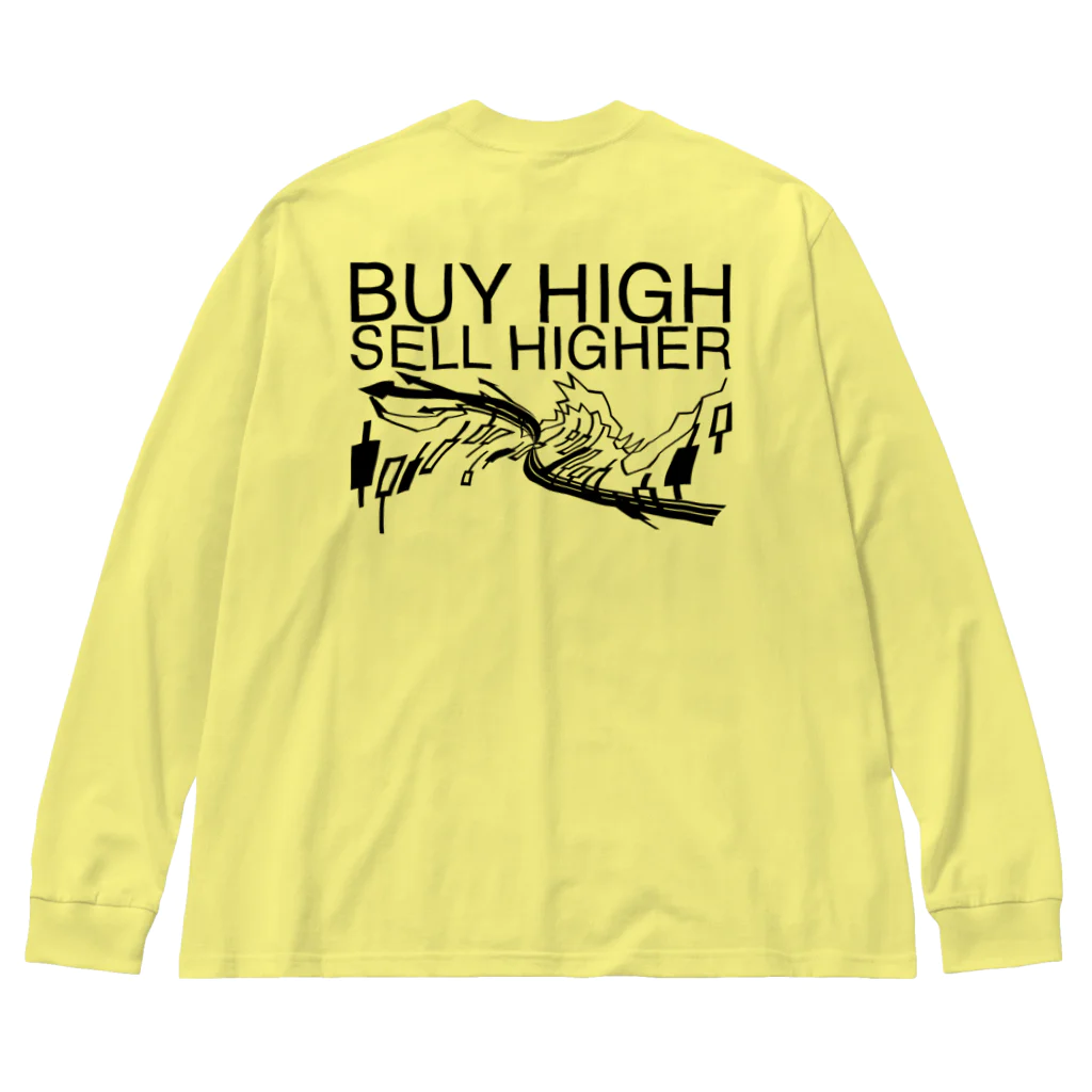 AURA_HYSTERICAのBuy high, sell higher ビッグシルエットロングスリーブTシャツ