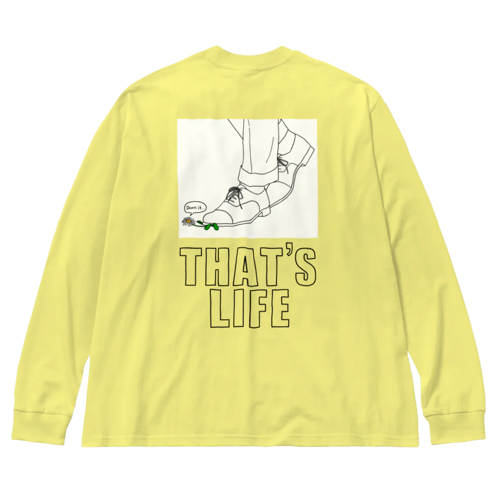 AUSTIN CAULFIELDの【淡色】THAT'S LIFE ビッグロングスリーブtee ビッグシルエットロングスリーブTシャツ