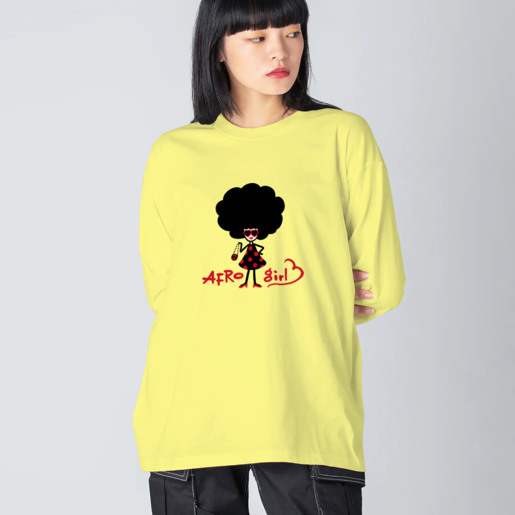 ユララボのアフロガール　ドレスアップver. Big Long Sleeve T-Shirt