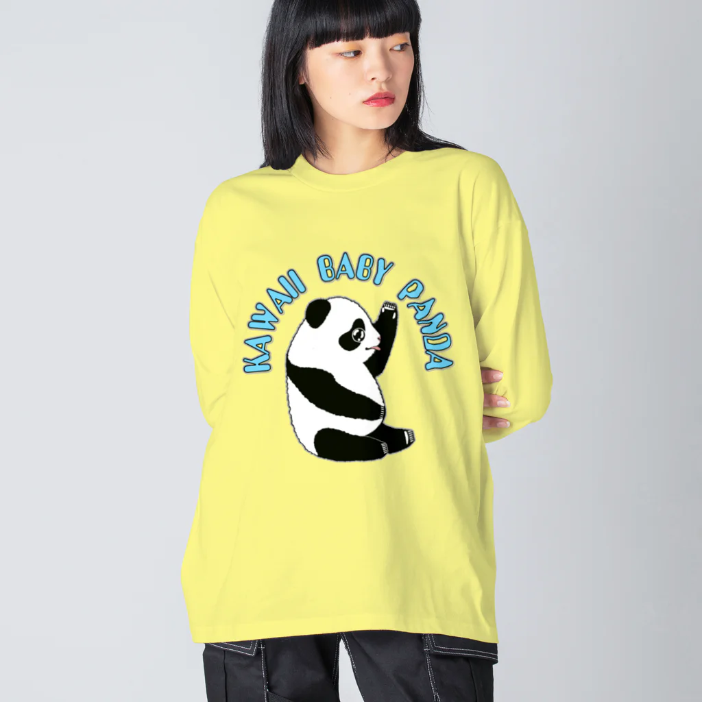 LalaHangeulのKawaii Baby Panda Big Long Sleeve T-Shirt