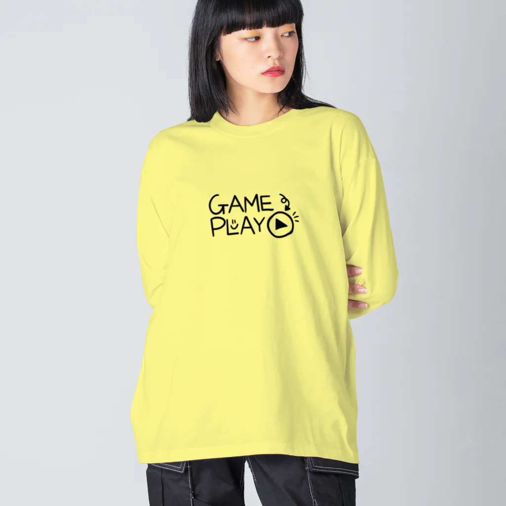 おはる屋さんのいろいろ球技（ボールゲーム） ビッグシルエットロングスリーブTシャツ