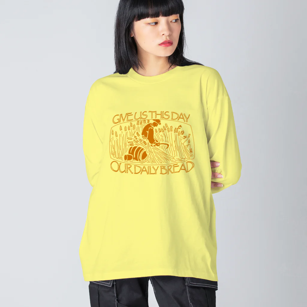 すばらTの稲刈り ビッグシルエットロングスリーブTシャツ