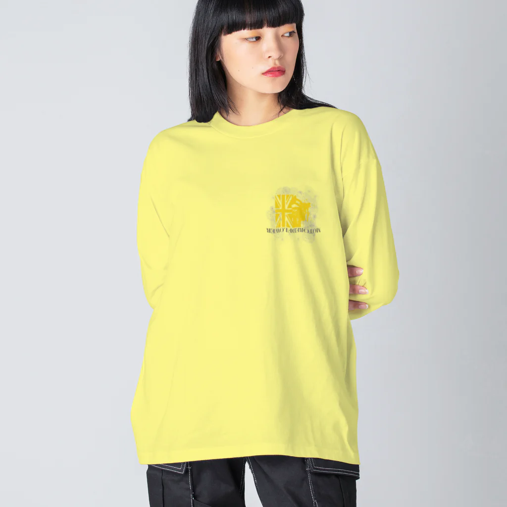 SOKICHISAITOのMORTORED WIRE FLOWER #backprint #yellowrogo  Big Long Sleeve T-Shirt