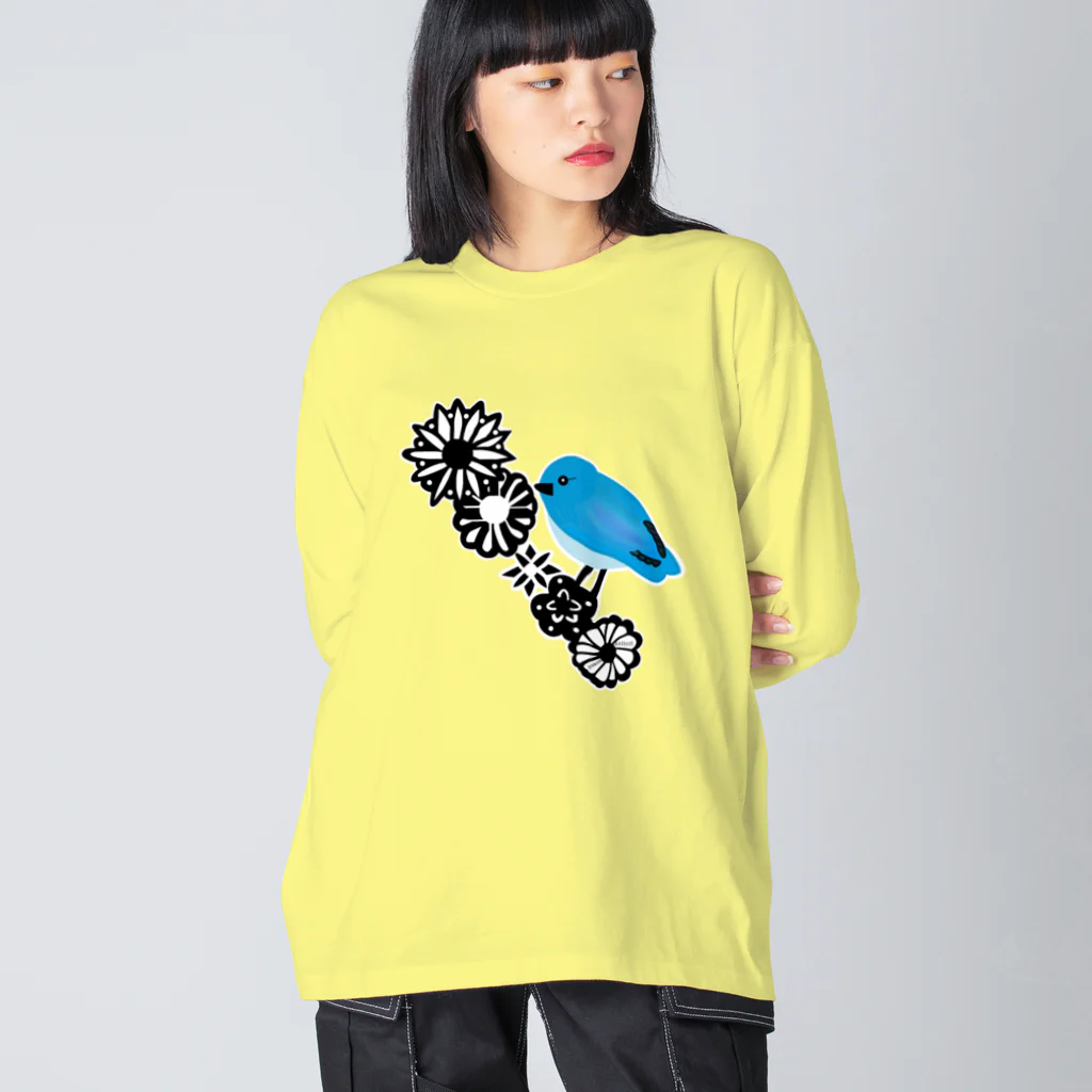 aiueoneko358のあおいとり Big Long Sleeve T-Shirt