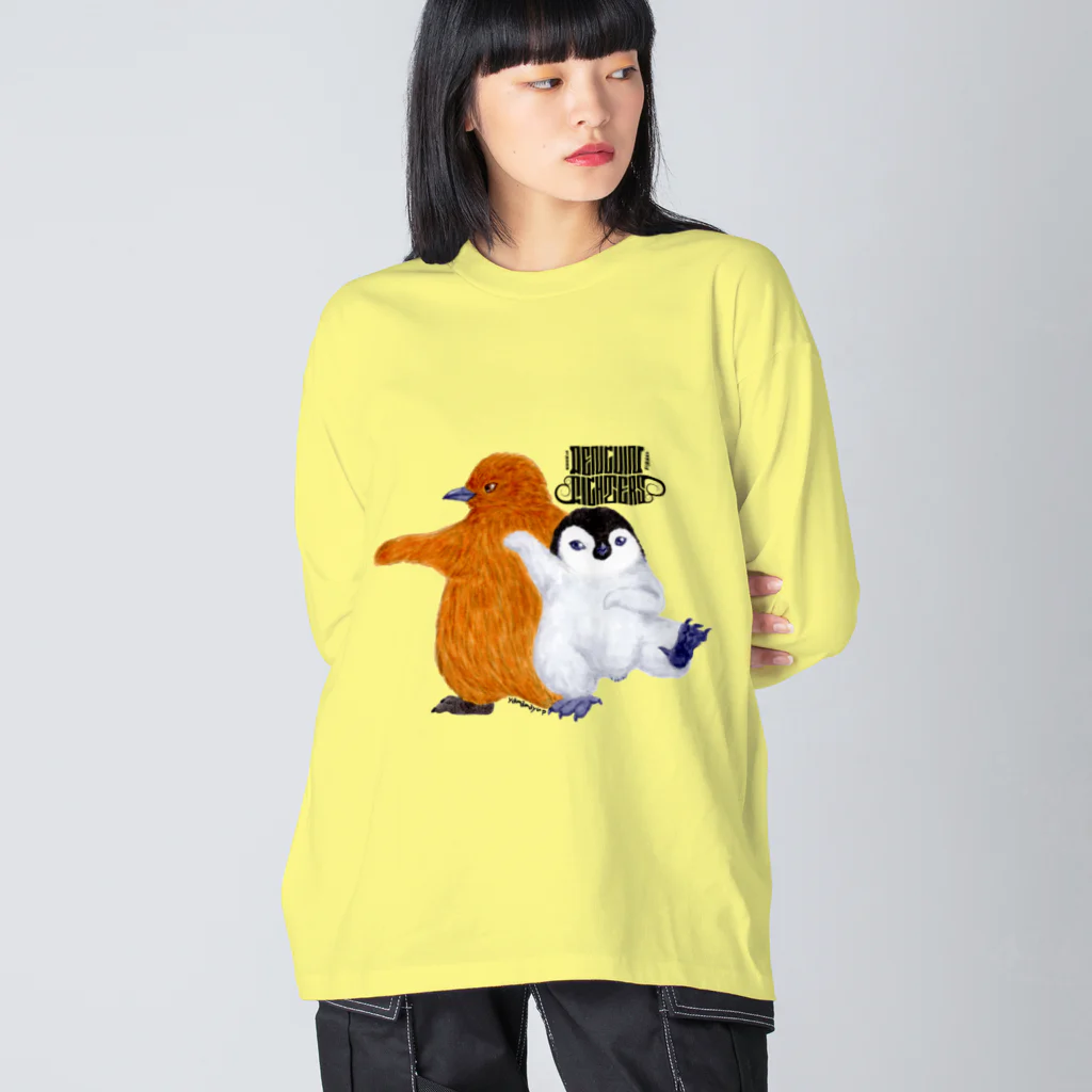 ヤママユ(ヤママユ・ペンギイナ)のPENGUIN FIGHTERS【Hina】 Big Long Sleeve T-Shirt