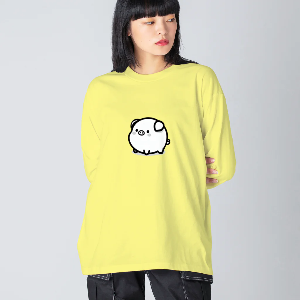 終わらない夢🌈の可愛いまんまる💞ぶたちゃん😍 Big Long Sleeve T-Shirt