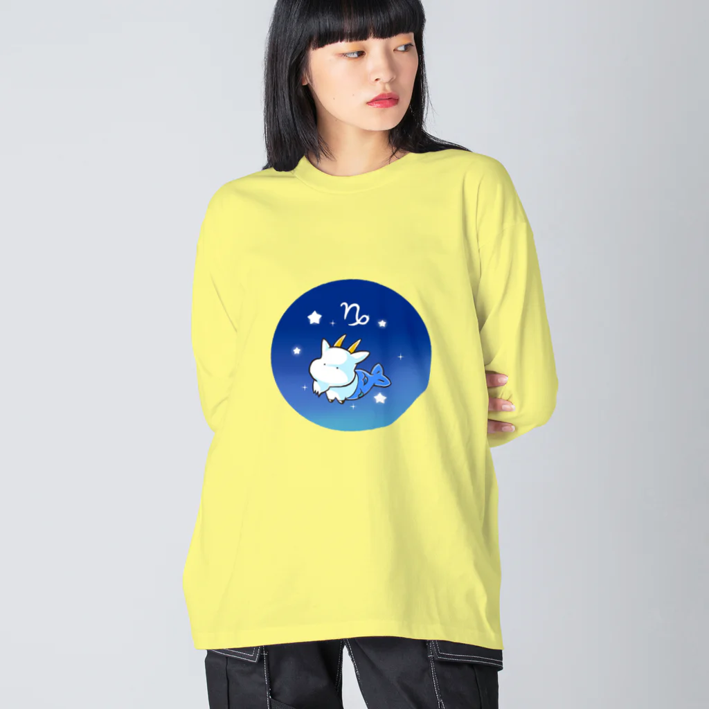 もふもふ堂の山羊座 Big Long Sleeve T-Shirt