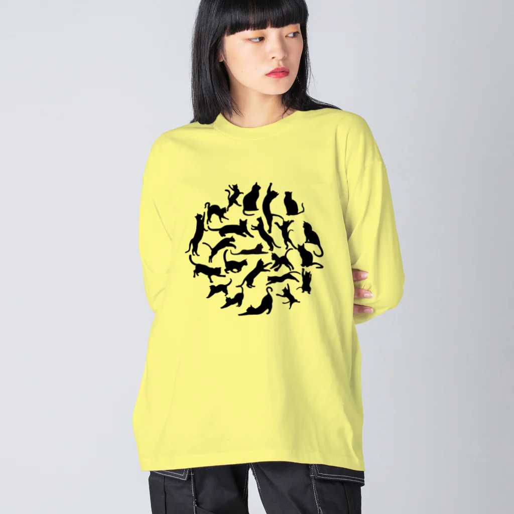 designerk　ＧＰのめっちゃねこ ビッグシルエットロングスリーブTシャツ