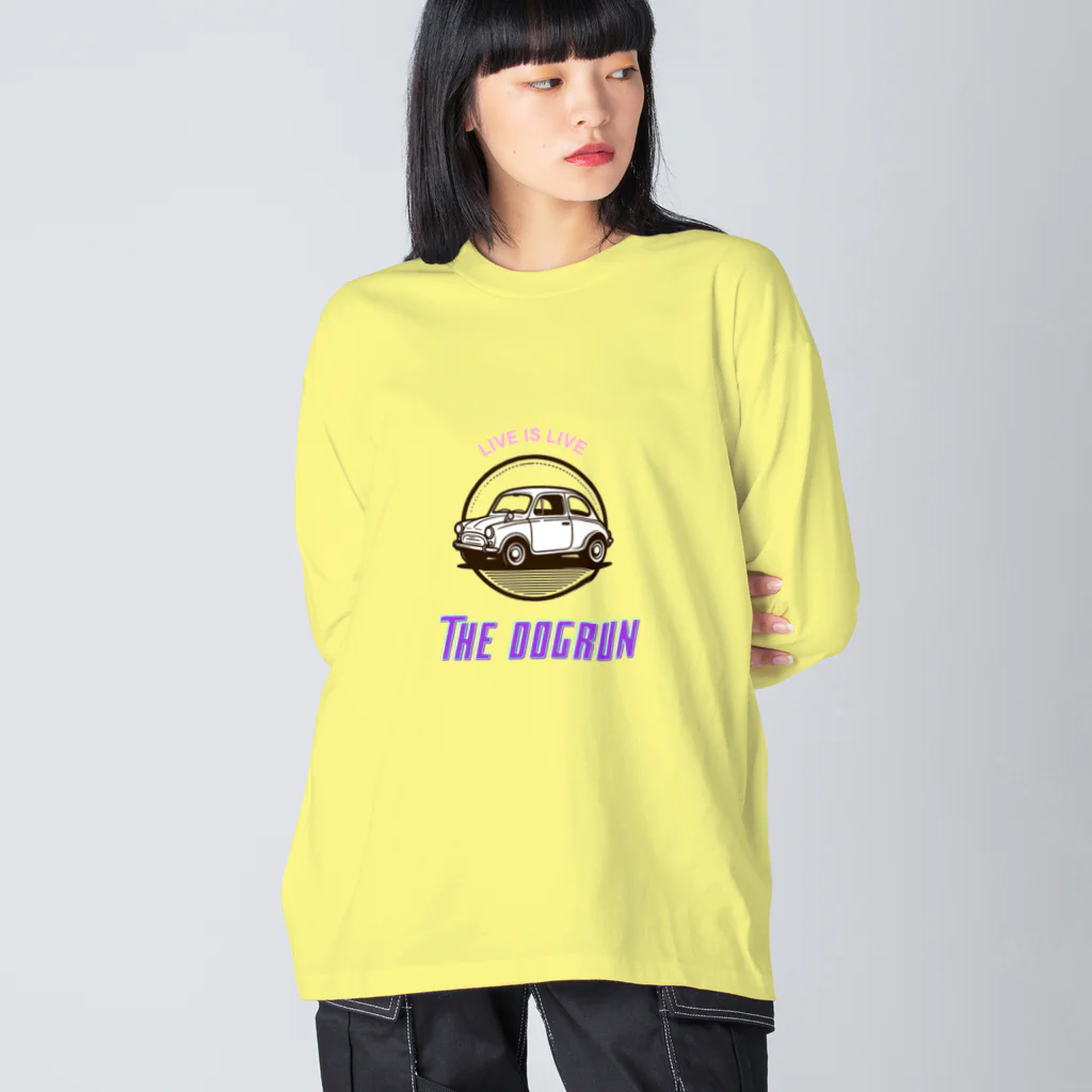 araakii@꧁THE DOGRUN꧂のTHE DOGRUN CAR  water mark ビッグシルエットロングスリーブTシャツ