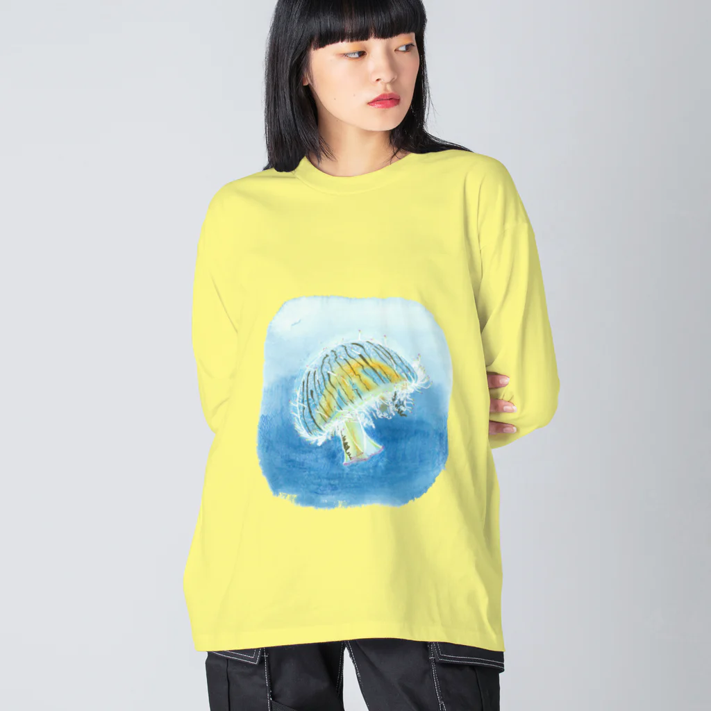 caracol-theaterのハナガサクラゲ ビッグシルエットロングスリーブTシャツ