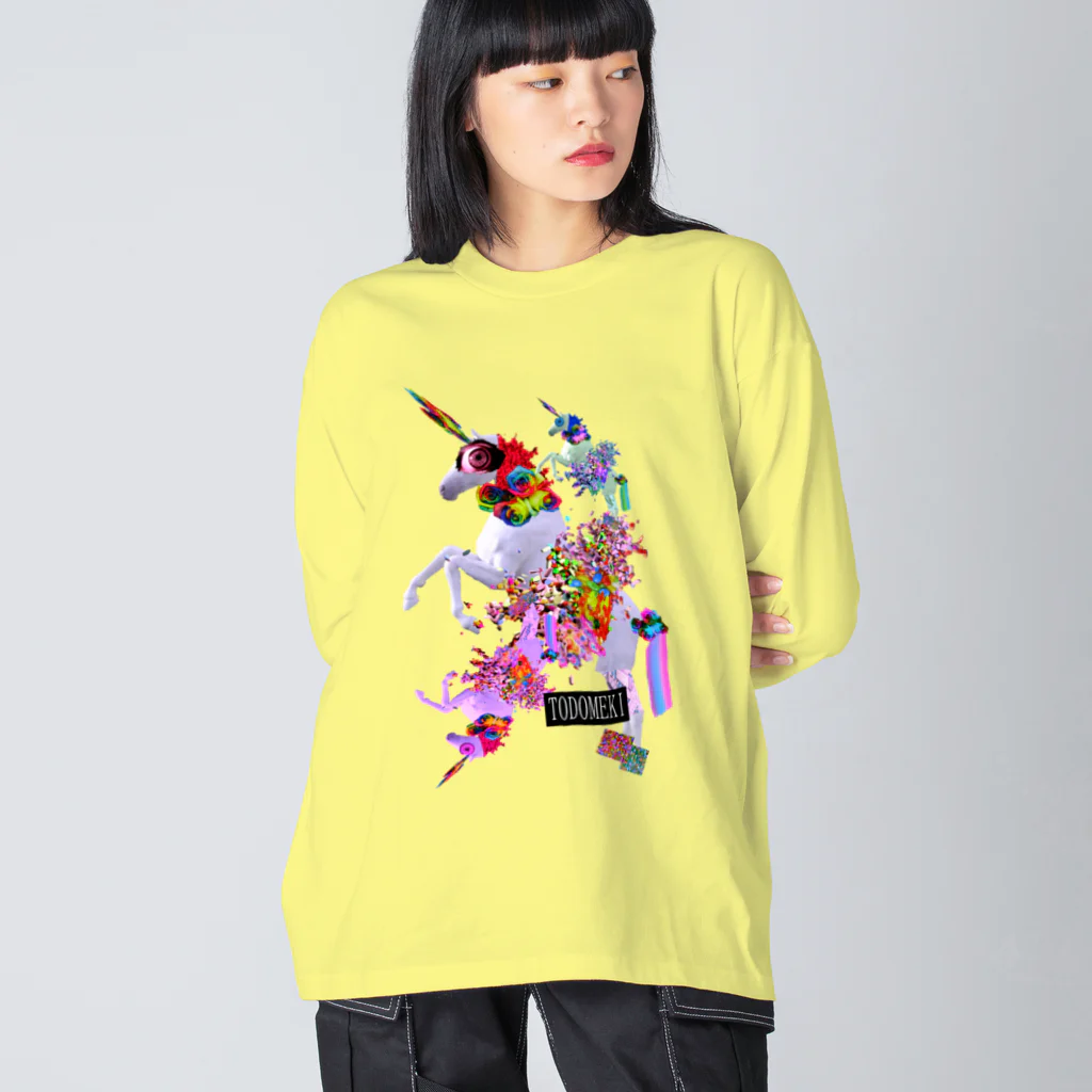 TODOMEKIのキラキラユニコーン Big Long Sleeve T-Shirt