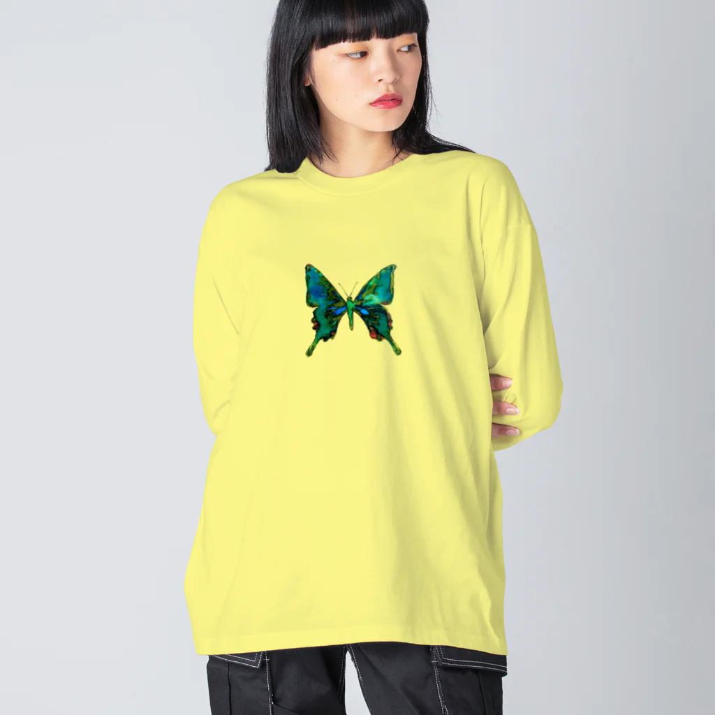 ohiruneofutonのチョウチョウ Big Long Sleeve T-Shirt