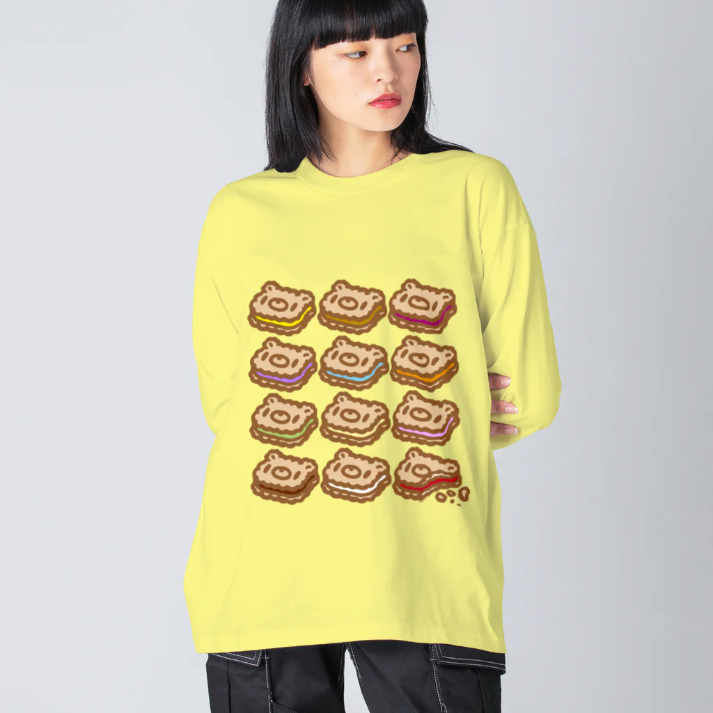 CHAX COLONY imaginariの【各20点限定】いたずらぐまのグル〜ミ〜(15/12cookies)  Big Long Sleeve T-Shirt