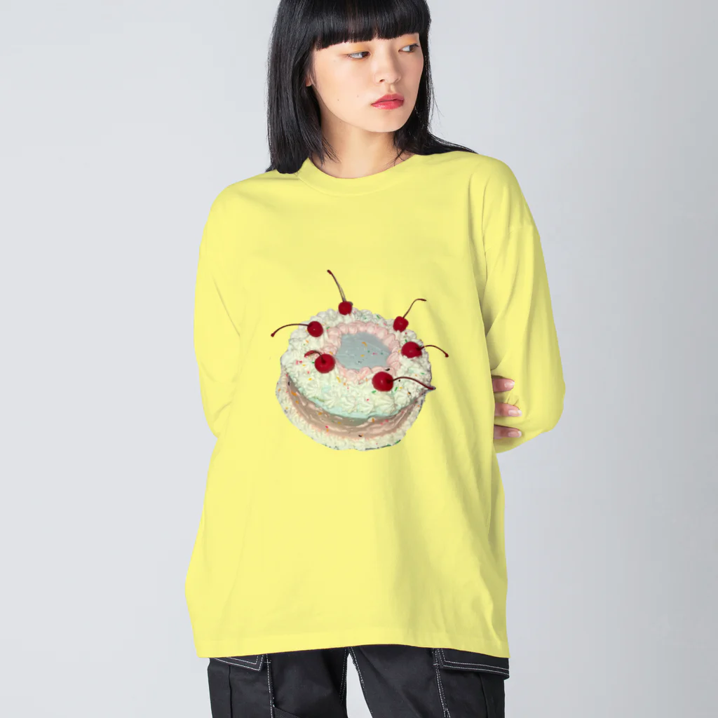 die Bahnのバースデーケーキ ビッグシルエットロングスリーブTシャツ