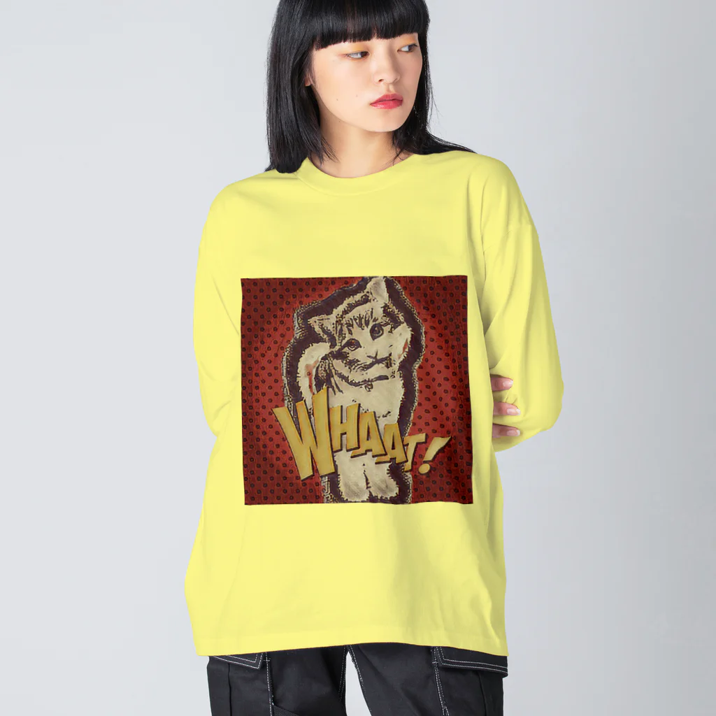 momo_emiのレッド　momo_emi Big Long Sleeve T-Shirt