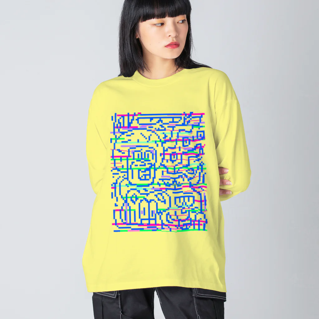 Msto_market a.k.a.ゆるゆる亭のSpace  F Combo TYPE246 Big Long Sleeve T-Shirt