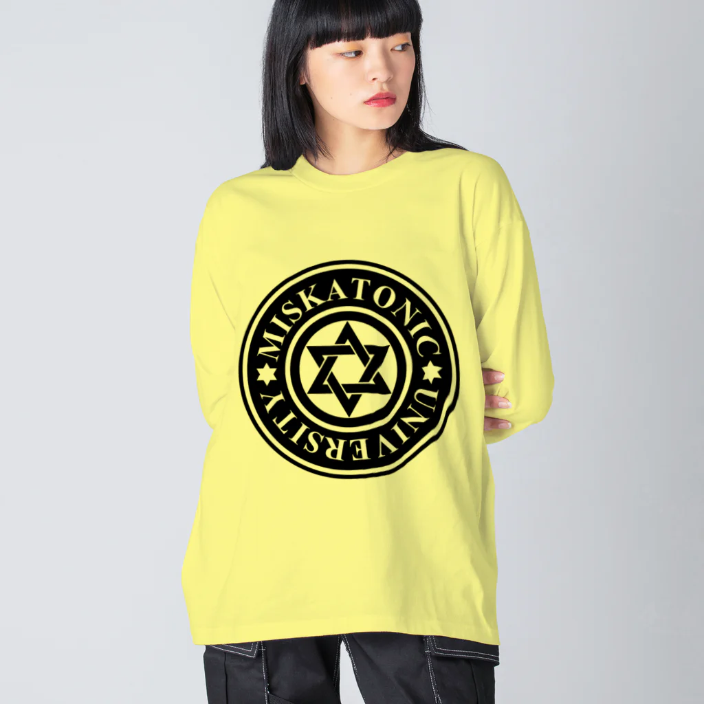 AURA_HYSTERICAのMISKATONIC UNIVERSITY Big Long Sleeve T-Shirt