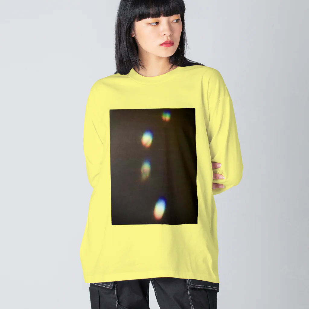 でおきしりぼ子の実験室の光の足跡-縦 Big Long Sleeve T-Shirt