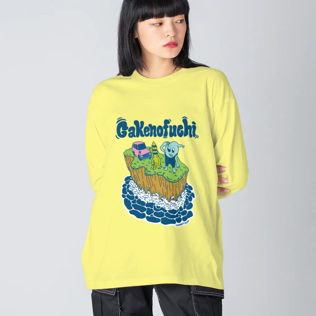 cementmilk WEBショップのGakenofuchi ビッグシルエットロングスリーブTシャツ