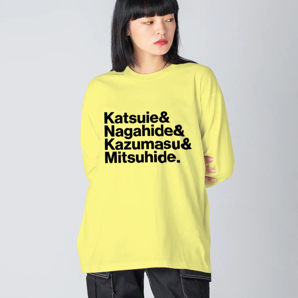 KAWAGOE GRAPHICSの織田四天王 Big Long Sleeve T-Shirt