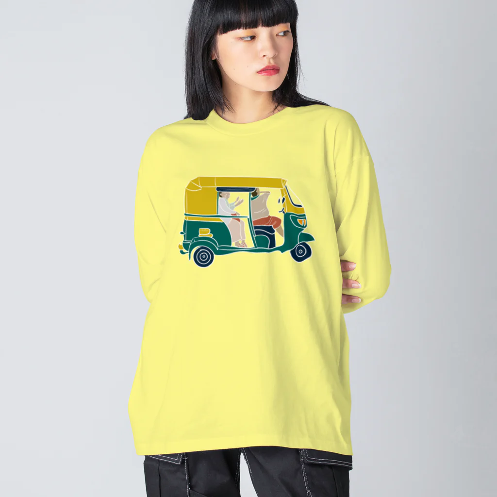 Ruchiのリクシャー　窓枠白色 Big Long Sleeve T-Shirt