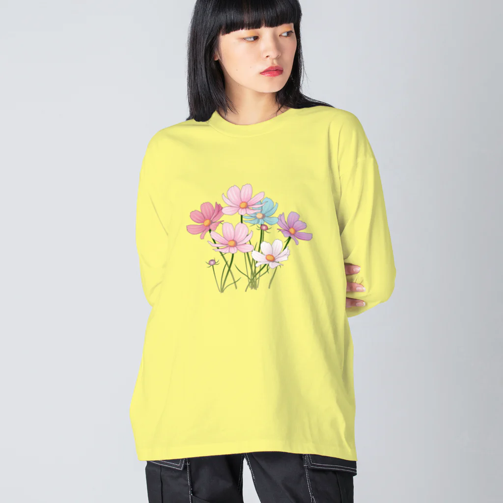 yamame1000ninのコスモス Big Long Sleeve T-Shirt