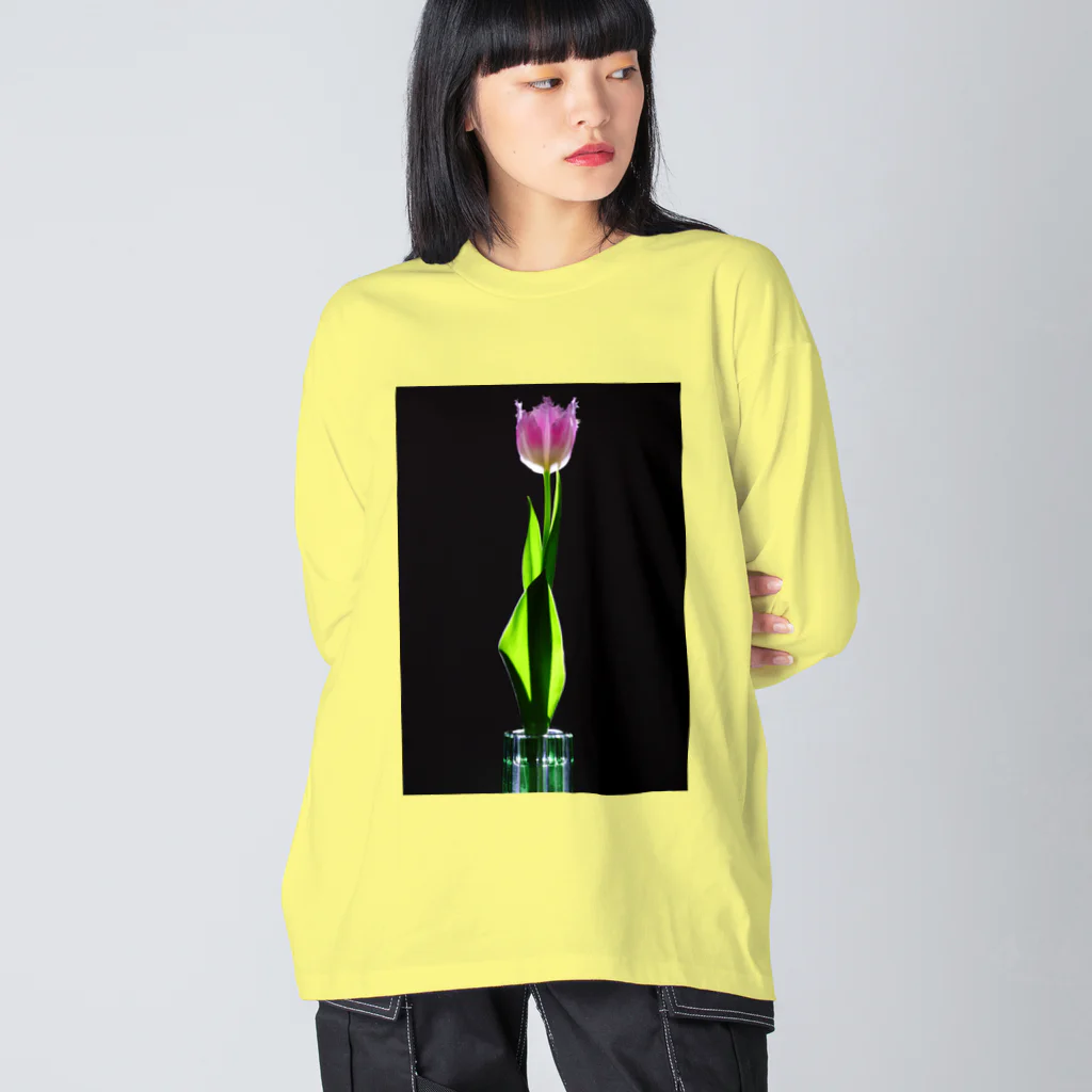 CNU Official ShopのTulip Design Big Silhouette Long Sleeve T-Shirt ビッグシルエットロングスリーブTシャツ