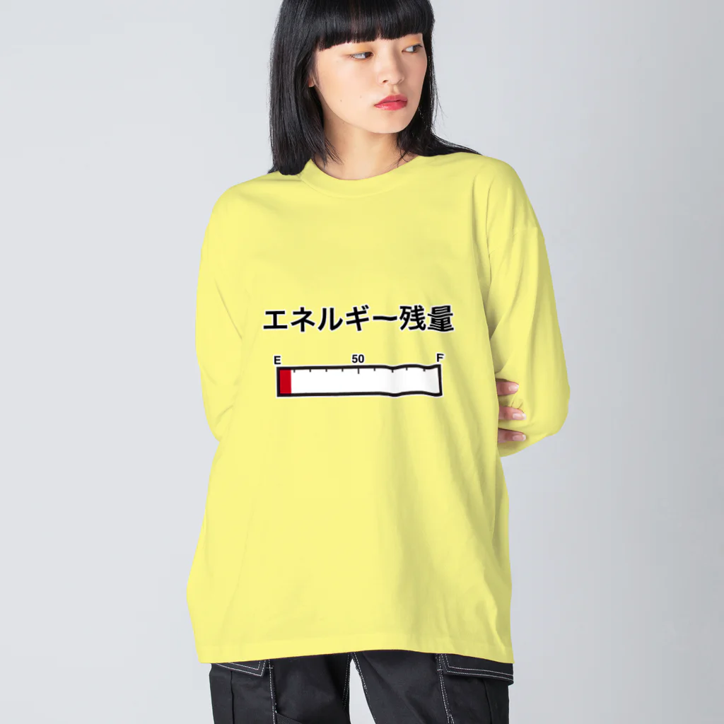 OKINOYAのエネルギー残量 ビッグシルエットロングスリーブTシャツ