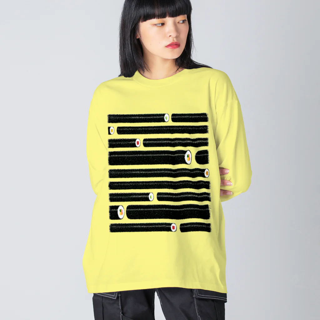 くいなの母の巻き寿司ボーダー Big Long Sleeve T-Shirt