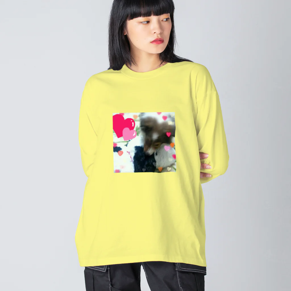 』Always Keep Sunshine in your heart🌻のKantarou the Sheltie ビッグシルエットロングスリーブTシャツ