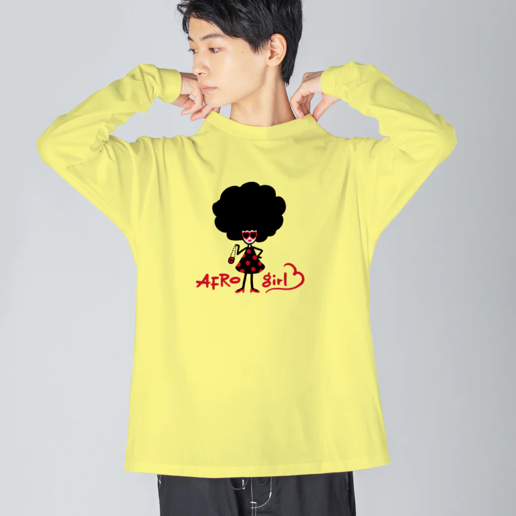 ユララボのアフロガール　ドレスアップver. Big Long Sleeve T-Shirt