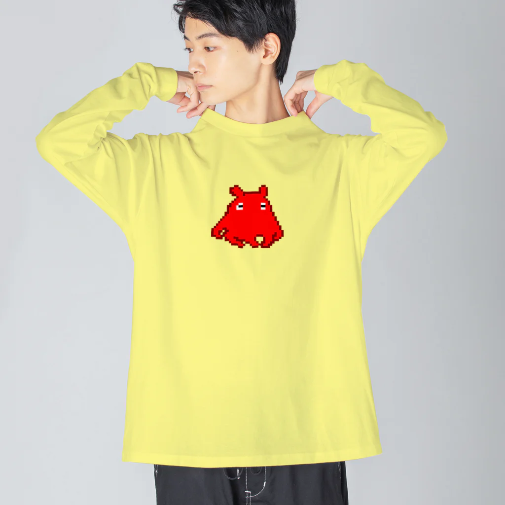 LalaHangeulのメンダコさんドットバージョン Big Long Sleeve T-Shirt