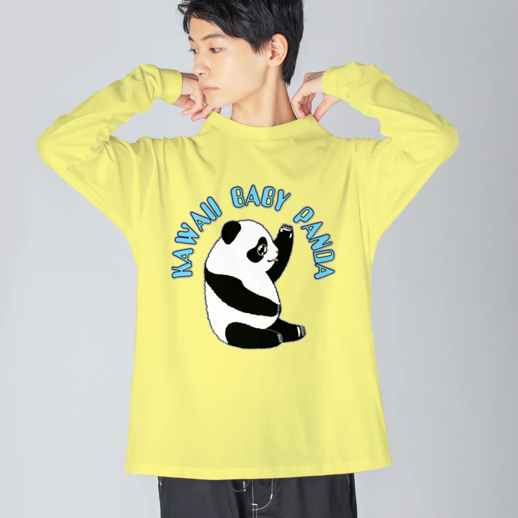 LalaHangeulのKawaii Baby Panda Big Long Sleeve T-Shirt