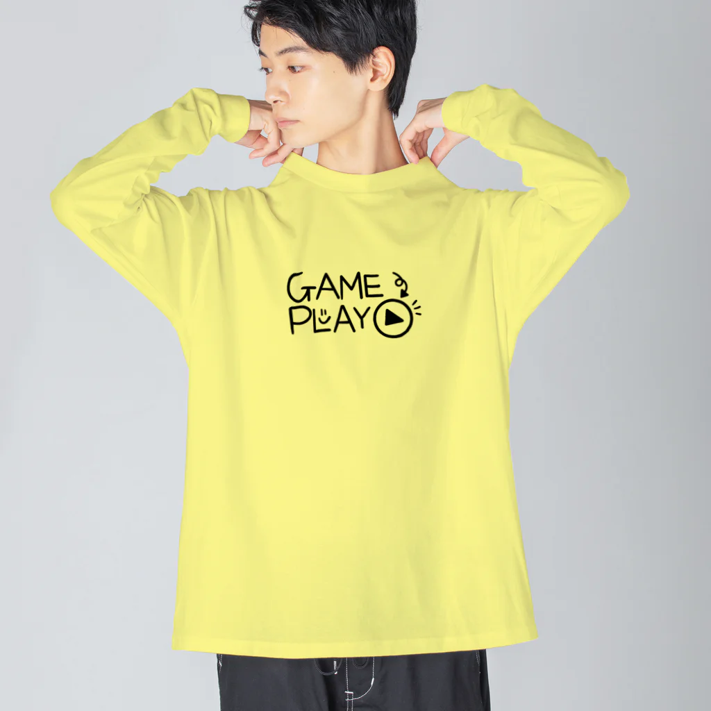 おはる屋さんのいろいろ球技（ボールゲーム） ビッグシルエットロングスリーブTシャツ