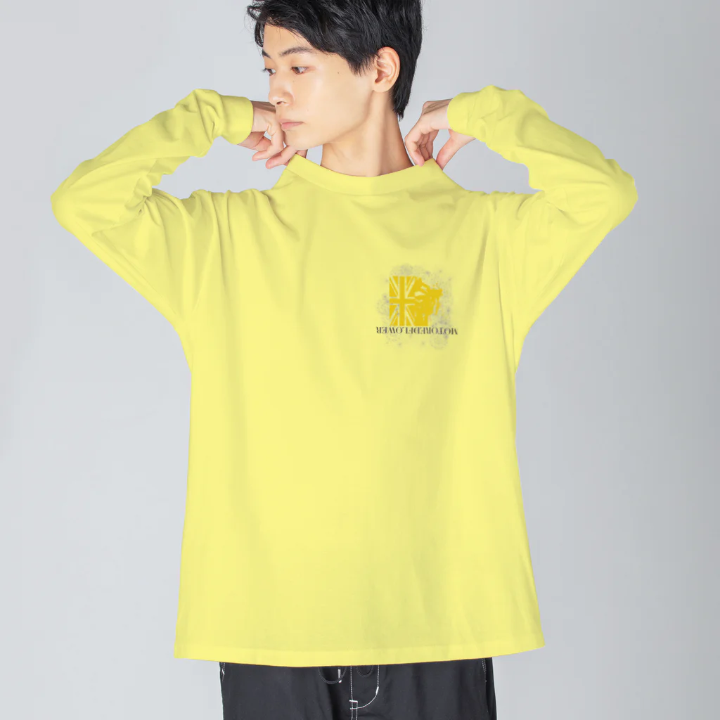 SOKICHISAITOのMORTORED WIRE FLOWER #backprint #yellowrogo  Big Long Sleeve T-Shirt