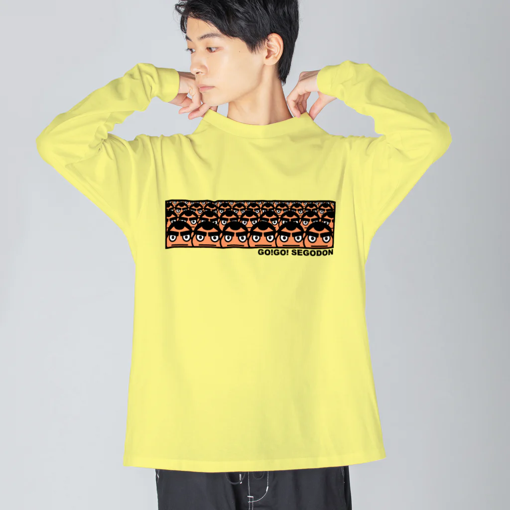 KAGOSHIMA GO!GO!PROJECT | 鹿児島 ゴーゴープロジェクトの西郷どん いっぱい GO!GO!SEGODON ビッグシルエットロングスリーブTシャツ