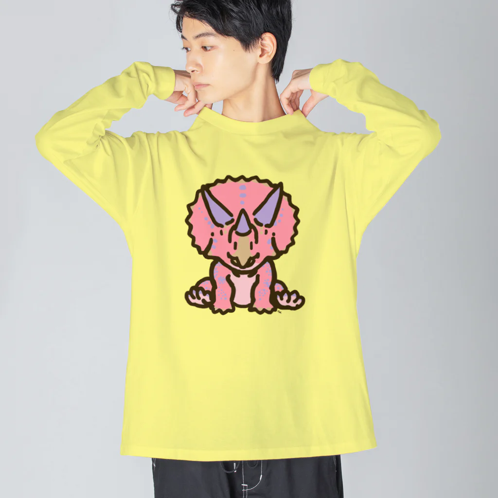 segasworksのホリドゥスちゃん（ゆるトリケラトプス ） Big Long Sleeve T-Shirt