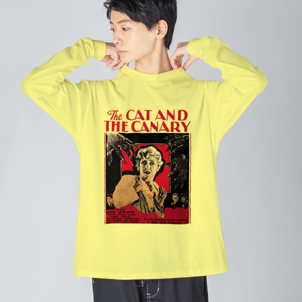 Saza-nami Antique designのTHE CAT AND THE CANARY Big Long Sleeve T-Shirt