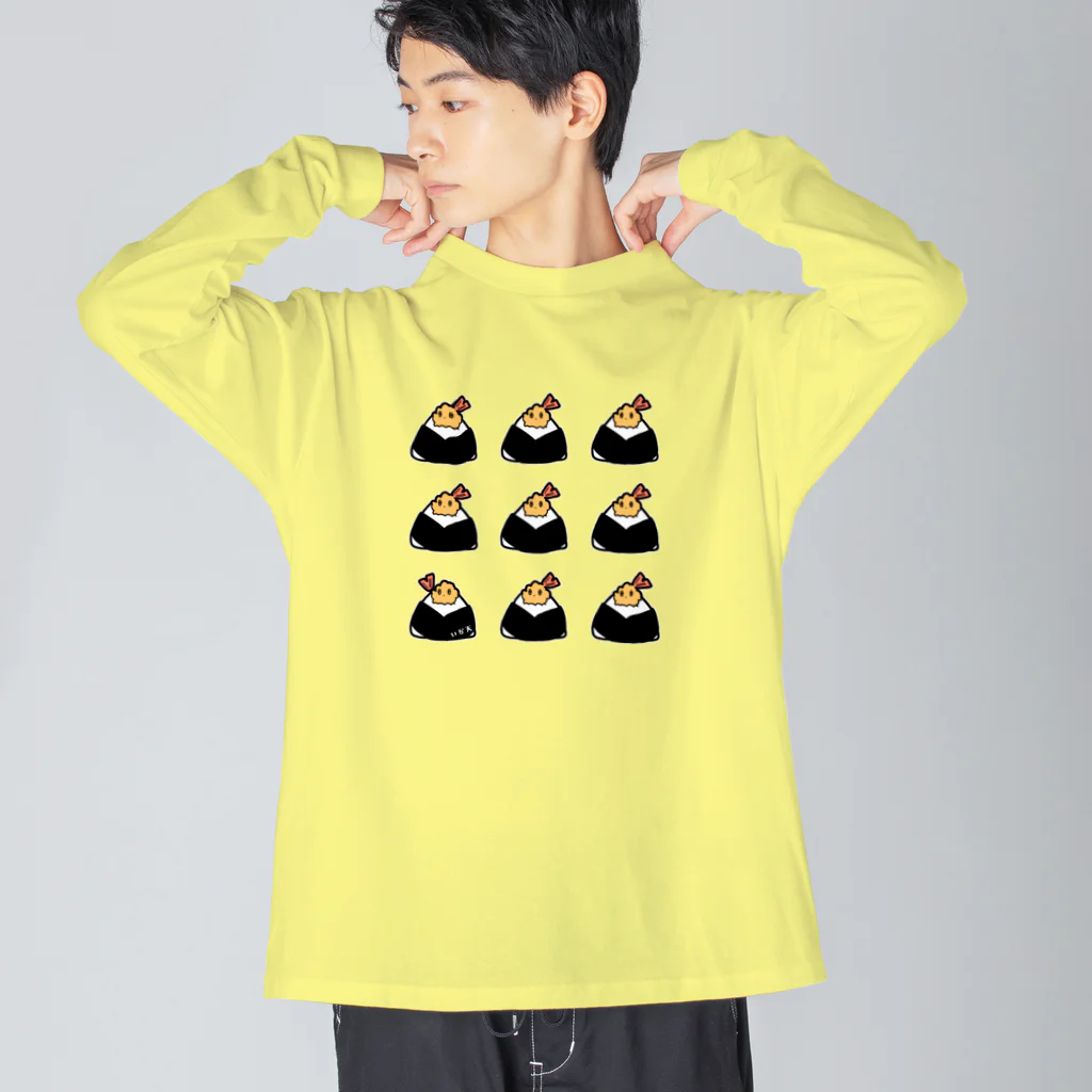 ari designの天むす時々いか天 Big Long Sleeve T-Shirt